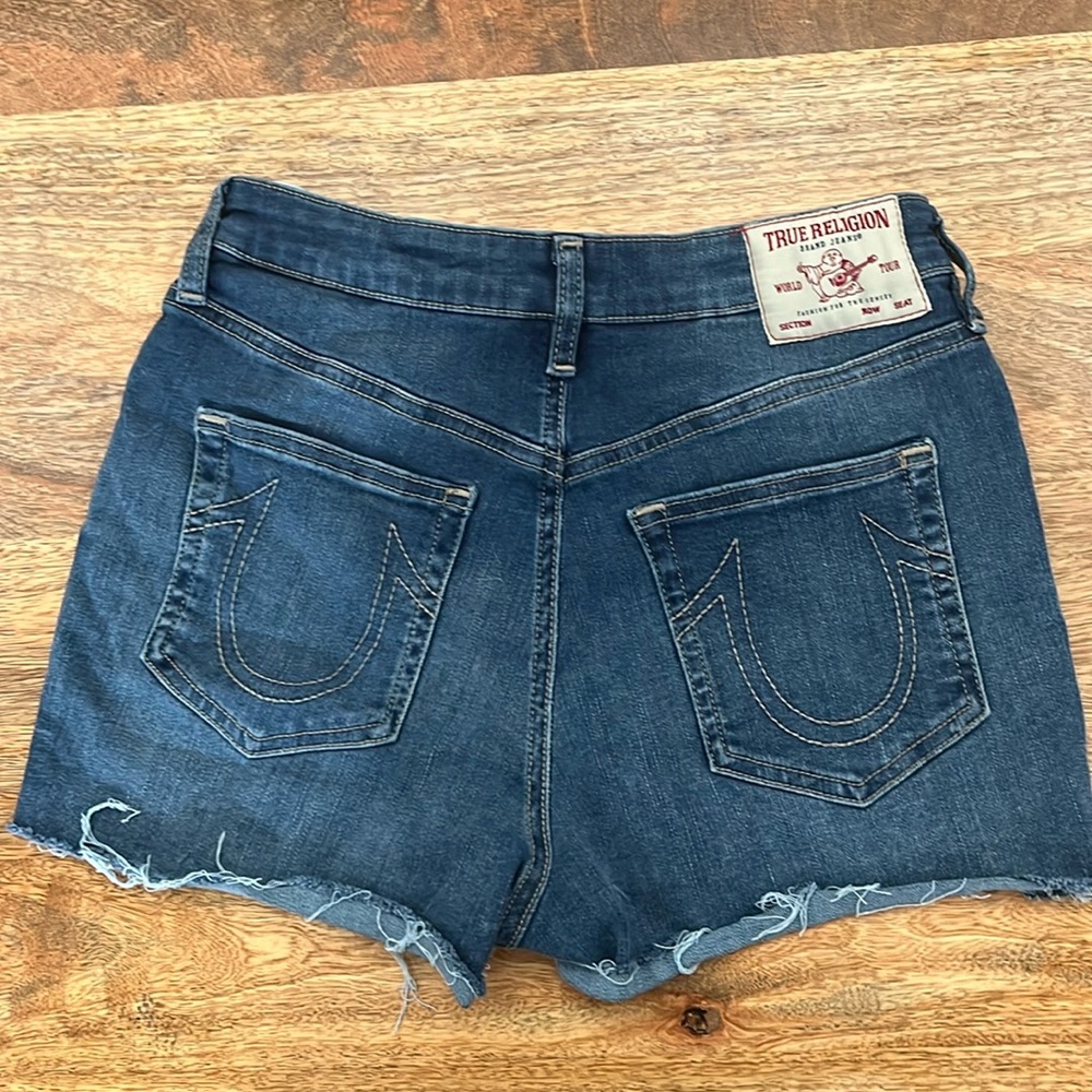 True Religion Denim Shorts size 28